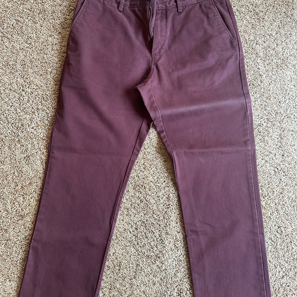 J. Crew Purple Chinos Slim Fit Cotton Blend